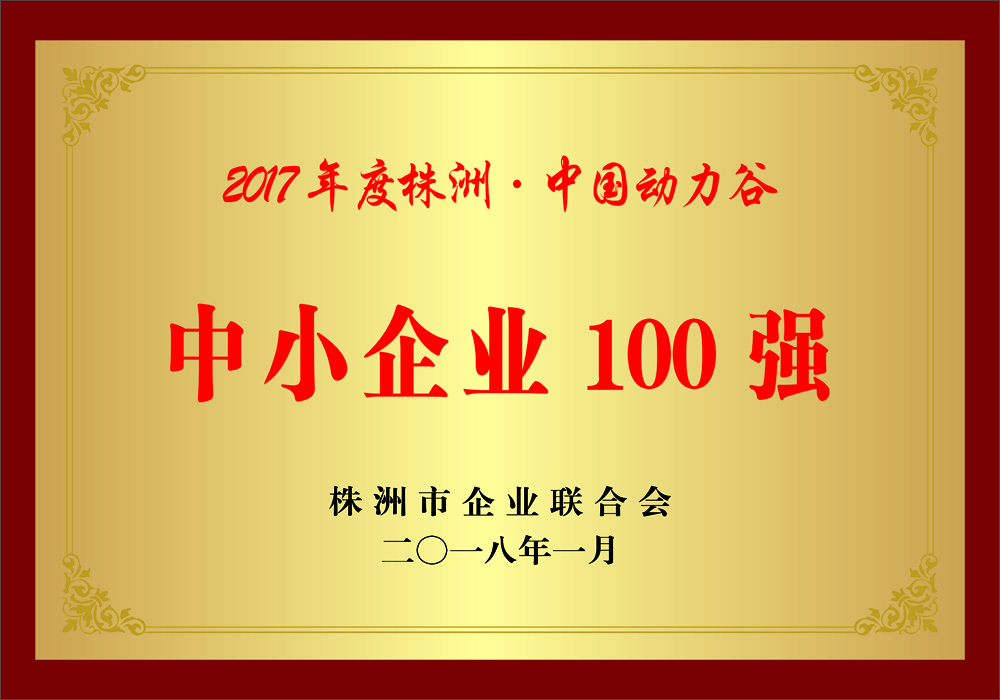 株洲中小企業(yè)100強(qiáng)